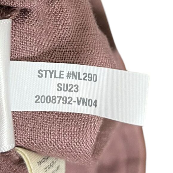 Madewell Neale Linen Chino Shorts Women’s Size 14 Brown High Rise Pockets - Picture 7 of 9